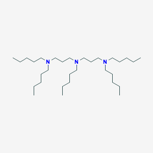 molecular formula C31H67N3 B15422395 N~1~-[3-(Dipentylamino)propyl]-N~1~,N~3~,N~3~-tripentylpropane-1,3-diamine CAS No. 105854-07-7