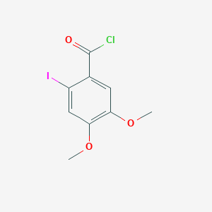 molecular formula C9H8ClIO3 B15422419 Benzoyl chloride, 2-iodo-4,5-dimethoxy- CAS No. 113258-92-7