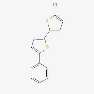 molecular formula C14H9ClS2 B15422479 2-(5-Chlorothiophen-2-yl)-5-cyclohexylthiophene CAS No. 106925-96-6