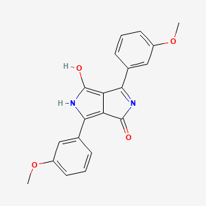 molecular formula C20H16N2O4 B15422498 3,6-Bis(3-methoxyphenyl)-2,5-dihydropyrrolo[3,4-c]pyrrole-1,4-dione CAS No. 112026-73-0