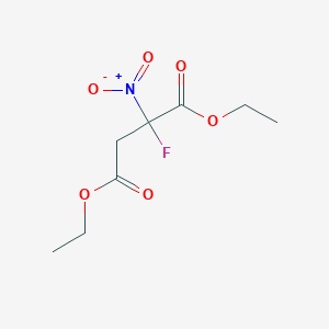 molecular formula C8H12FNO6 B15422518 Diethyl 2-fluoro-2-nitrobutanedioate CAS No. 110683-77-7