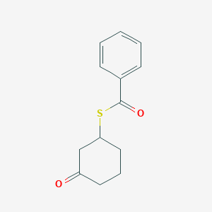 molecular formula C13H14O2S B15422563 S-(3-Oxocyclohexyl) benzenecarbothioate CAS No. 112753-86-3