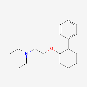 molecular formula C18H29NO B15422660 N,N-Diethyl-2-[(2-phenylcyclohexyl)oxy]ethan-1-amine CAS No. 111329-24-9