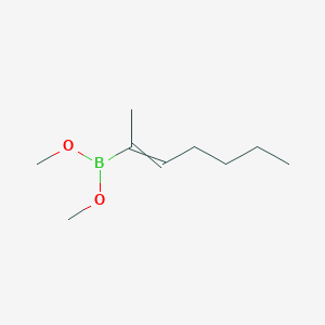 molecular formula C9H19BO2 B15422662 Dimethyl hept-2-EN-2-ylboronate CAS No. 110897-45-5
