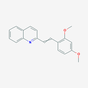 molecular formula C19H17NO2 B15422680 Quinoline, 2-[2-(2,4-dimethoxyphenyl)ethenyl]- CAS No. 109830-77-5