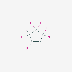 molecular formula C5HF7 B154227 Cyclopentene, 1,3,3,4,4,5,5-heptafluoro- CAS No. 1892-03-1