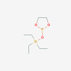 molecular formula C8H19O3PSi B15422708 2-[(Triethylsilyl)oxy]-1,3,2-dioxaphospholane CAS No. 111662-20-5