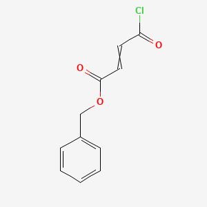 molecular formula C11H9ClO3 B15422716 Benzyl 4-chloro-4-oxobut-2-enoate CAS No. 111865-27-1