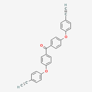 molecular formula C29H18O3 B15422742 Bis[4-(4-ethynylphenoxy)phenyl]methanone CAS No. 110122-17-3