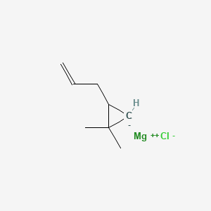 molecular formula C8H13ClMg B15422783 magnesium;1,1-dimethyl-2-prop-2-enylcyclopropane;chloride CAS No. 110118-31-5