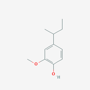 molecular formula C11H16O2 B15422811 Phenol, 2-methoxy-4-(1-methylpropyl)- CAS No. 110030-28-9
