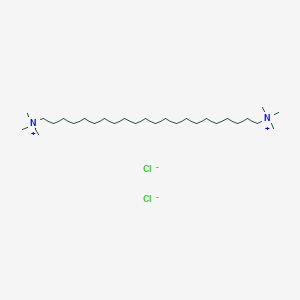 molecular formula C28H62Cl2N2 B15422921 N~1~,N~1~,N~1~,N~22~,N~22~,N~22~-Hexamethyldocosane-1,22-bis(aminium) dichloride CAS No. 110046-18-9