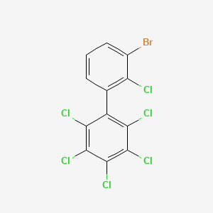 molecular formula C12H3BrCl6 B15422935 1,1'-Biphenyl, bromohexachloro- CAS No. 104549-48-6