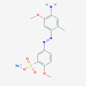 Sodium 5-((4-amino-5-methoxy-o-tolyl)azo)-2-methoxybenzenesulphonate