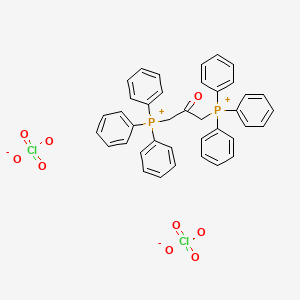 molecular formula C39H34Cl2O9P2 B15423006 (2-Oxopropane-1,3-diyl)bis(triphenylphosphanium) diperchlorate CAS No. 107526-65-8