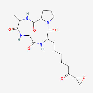 molecular formula C20H30N4O6 B15423067 Toxin Ii (helminthosporium Carbonum) CAS No. 106973-32-4