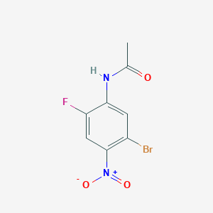 molecular formula C8H6BrFN2O3 B15423110 N-(5-Bromo-2-fluoro-4-nitrophenyl)acetamide CAS No. 111944-84-4