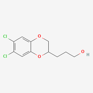molecular formula C11H12Cl2O3 B15423116 2-(3-Hydroxypropyl)-1,4-benzodioxan CAS No. 102071-77-2
