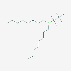 molecular formula C23H49B B15423120 Dioctyl(2,3,3-trimethylbutan-2-YL)borane CAS No. 105811-50-5