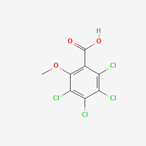 molecular formula C8H4Cl4O3 B15423160 Benzoic acid, tetrachloromethoxy- CAS No. 110471-65-3