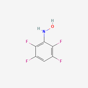 molecular formula C6H3F4NO B15423317 Benzenamine, 2,3,5,6-tetrafluoro-N-hydroxy- CAS No. 105608-98-8