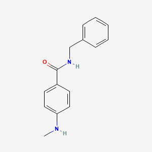 molecular formula C15H16N2O B15423341 N-Benzyl-4-(methylamino)benzamide CAS No. 108191-11-3
