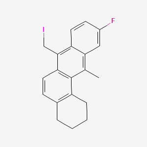 molecular formula C20H18FI B15423397 Benz(a)anthracene, 10-fluoro-1,2,3,4-tetrahydro-7-(iodomethyl)-12-methyl- CAS No. 104761-72-0