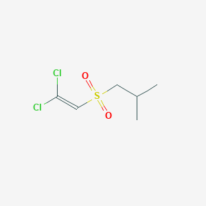 molecular formula C6H10Cl2O2S B15423458 1-(2,2-Dichloroethenesulfonyl)-2-methylpropane CAS No. 106307-35-1