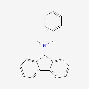 molecular formula C21H19N B15423482 N-Benzyl-N-methyl-9H-fluoren-9-amine CAS No. 102478-64-8