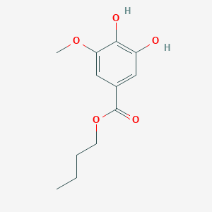 molecular formula C12H16O5 B15423531 Butyl 3,4-dihydroxy-5-methoxybenzoate CAS No. 108853-29-8