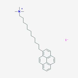 molecular formula C30H40IN B15423591 N,N,N-Trimethyl-11-(pyren-1-yl)undecan-1-aminium iodide CAS No. 103692-03-1