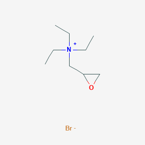 molecular formula C9H20BrNO B15423705 N,N-Diethyl-N-[(oxiran-2-yl)methyl]ethanaminium bromide CAS No. 109524-05-2