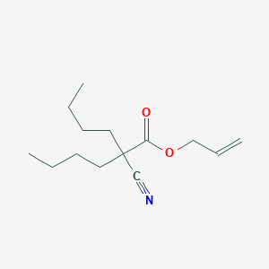 molecular formula C14H23NO2 B15423814 prop-2-enyl 2-butyl-2-cyanohexanoate CAS No. 102804-59-1