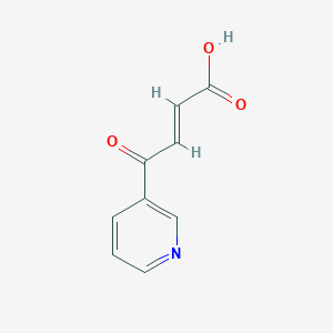 molecular formula C9H7NO3 B15423867 (E)-3-Nicotinoylacrylic acid CAS No. 109151-40-8