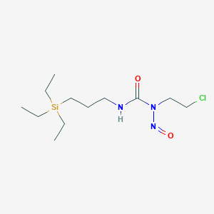 molecular formula C12H26ClN3O2Si B15423942 N-(2-Chloroethyl)-N-nitroso-N'-[3-(triethylsilyl)propyl]urea CAS No. 106030-37-9