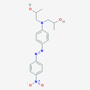 molecular formula C18H22N4O4 B15423972 1,1'-({4-[(E)-(4-Nitrophenyl)diazenyl]phenyl}azanediyl)di(propan-2-ol) CAS No. 107773-48-8