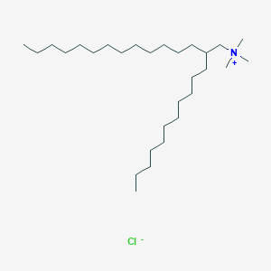 molecular formula C29H62ClN B15423974 N,N,N-Trimethyl-2-undecylpentadecan-1-aminium chloride CAS No. 106968-39-2