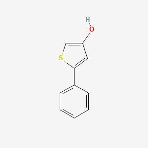 molecular formula C10H8OS B15424138 3-Hydroxy-5-phenylthiophene CAS No. 100750-42-3