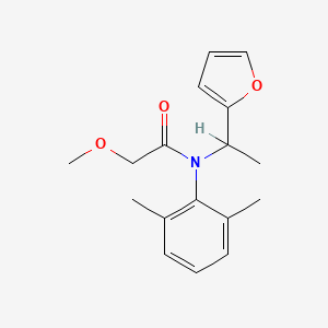 molecular formula C17H21NO3 B15424201 N-(2,6-dimethylphenyl)-N-[1-(furan-2-yl)ethyl]-2-methoxyacetamide CAS No. 98166-02-0
