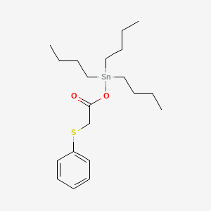 molecular formula C20H34O2SSn B15424208 Tributyl{[(phenylsulfanyl)acetyl]oxy}stannane CAS No. 104697-74-7