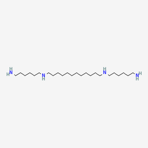 molecular formula C24H54N4 B15424242 N~1~,N~12~-Bis(6-aminohexyl)dodecane-1,12-diamine CAS No. 104834-00-6