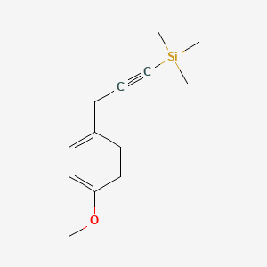 molecular formula C13H18OSi B15424326 Silane, [3-(4-methoxyphenyl)-1-propynyl]trimethyl- CAS No. 102987-40-6