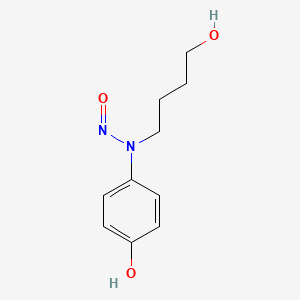 molecular formula C10H14N2O3 B15424381 N-(4-Hydroxybutyl)-N-(4-hydroxyphenyl)nitrous amide CAS No. 97287-74-6