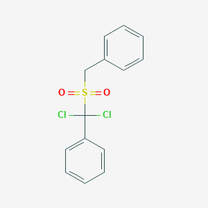 [(Benzylsulfonyl)(dichloro)methyl]benzene