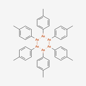 molecular formula C42H42As6 B15424432 Hexarsenane, hexakis(4-methylphenyl)- CAS No. 106194-88-1