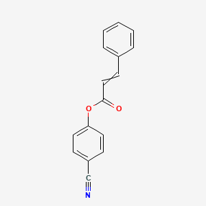 molecular formula C16H11NO2 B15424480 4-Cyanophenyl 3-phenylprop-2-enoate CAS No. 111864-03-0