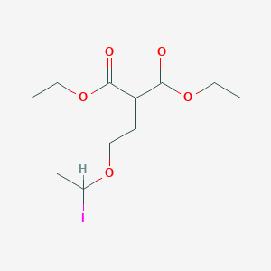 molecular formula C11H19IO5 B15424566 Diethyl [2-(1-iodoethoxy)ethyl]propanedioate CAS No. 105282-84-6