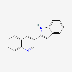 molecular formula C17H12N2 B15424610 3-(1H-Indol-2-yl)quinoline CAS No. 99285-62-8