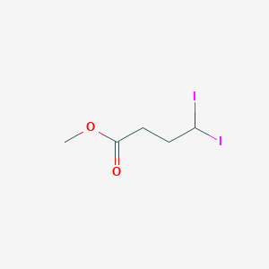 molecular formula C5H8I2O2 B15424674 Methyl 4,4-diiodobutanoate CAS No. 103635-95-6