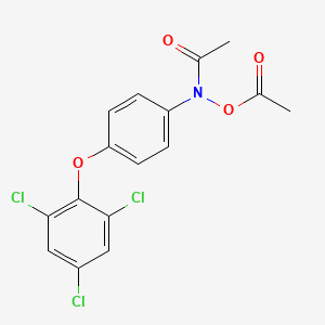 molecular formula C16H12Cl3NO4 B15424696 Acetamide, N-(acetyloxy)-N-(4-(2,4,6-trichlorophenoxy)phenyl)- CAS No. 103429-63-6